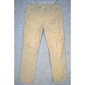 Mountain Hardwear Men's Hiking Pants 32x29 Tan Brown Stretch Cuffed Hem Classic‎
